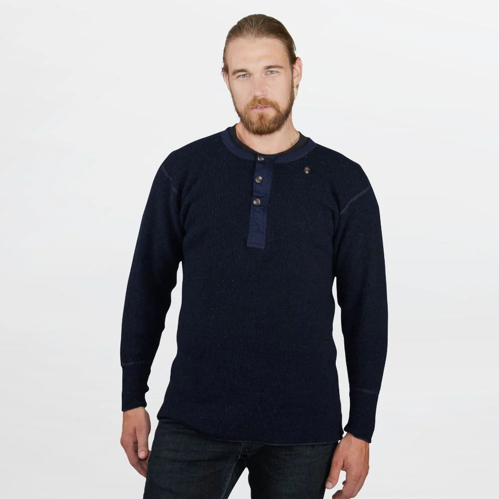 Heritage Heavy Weight Wool Henley - Image 12
