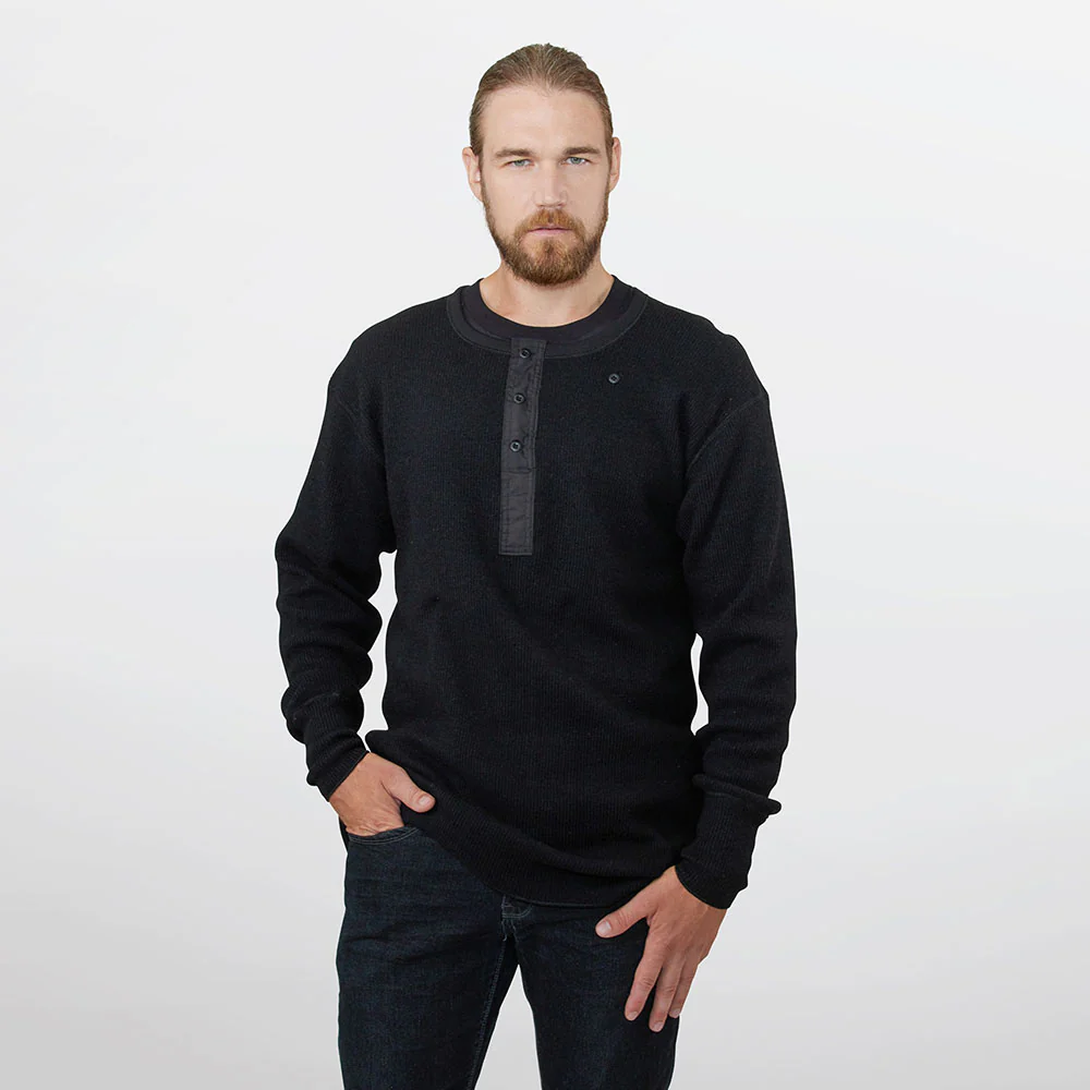 Heritage Heavy Weight Wool Henley - Image 13