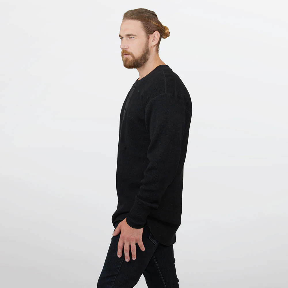 Heritage Heavy Weight Wool Henley - Image 18