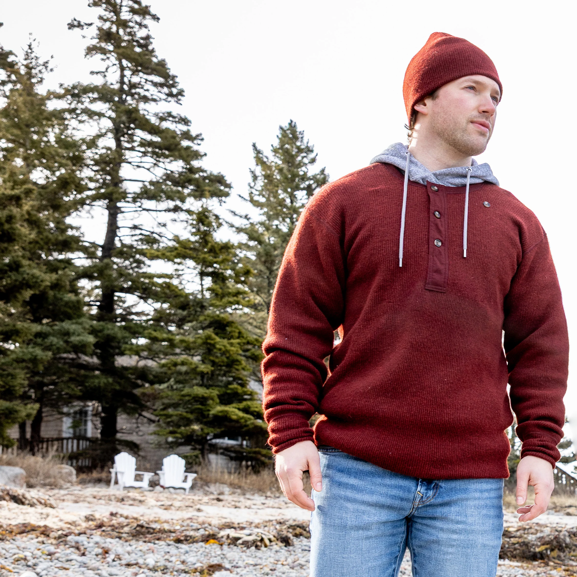 Heritage Heavy Weight Wool Henley - Image 27