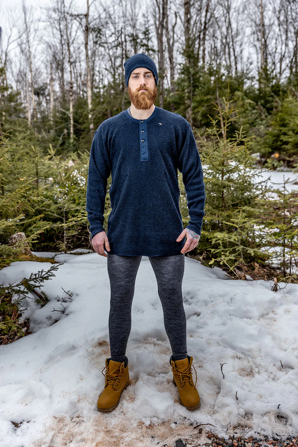 Heritage Heavy Weight Wool Henley - Image 31