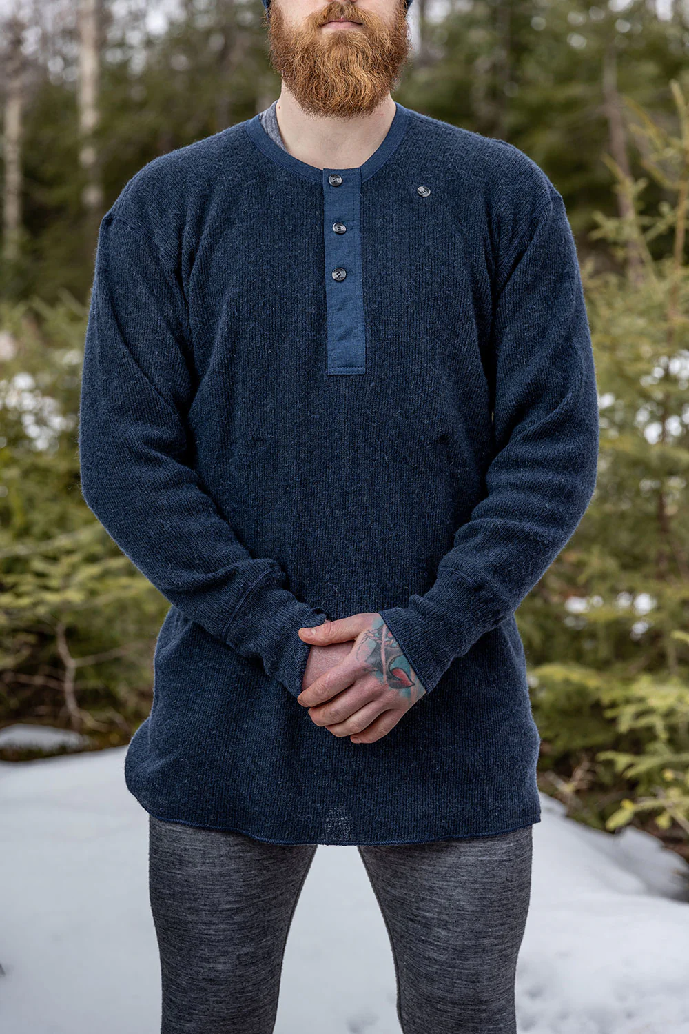 Heritage Heavy Weight Wool Henley - Image 32