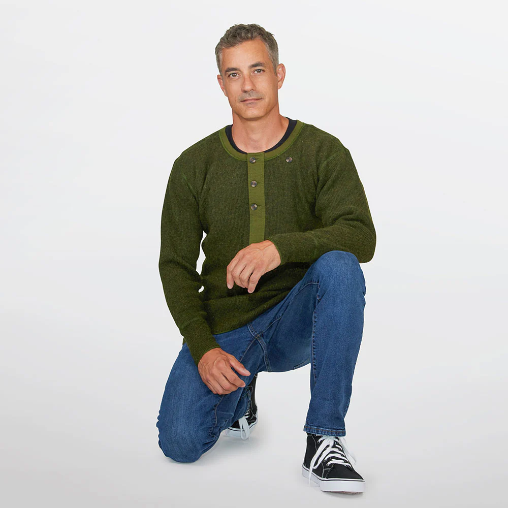 Heritage Heavy Weight Wool Henley - Image 4