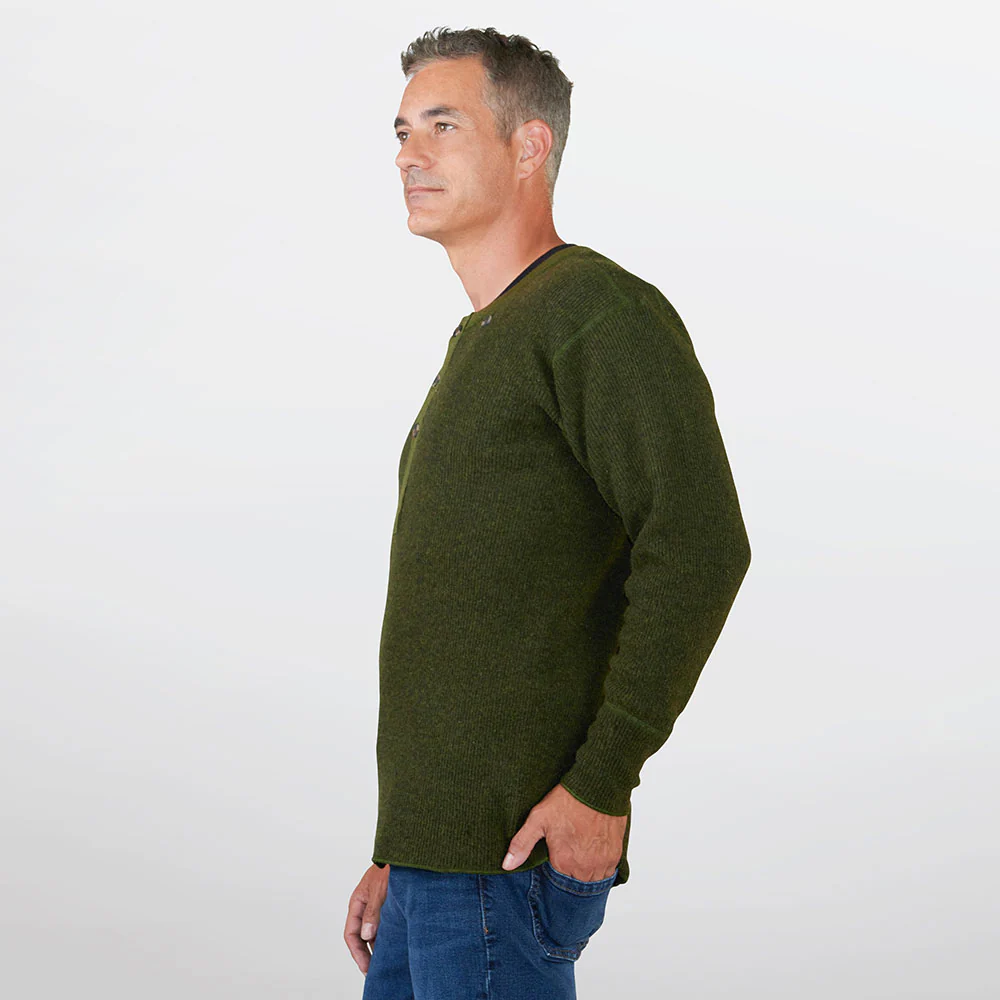 Heritage Heavy Weight Wool Henley - Image 5