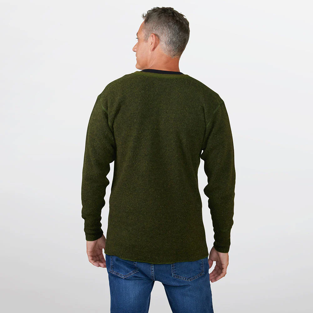 Heritage Heavy Weight Wool Henley - Image 6
