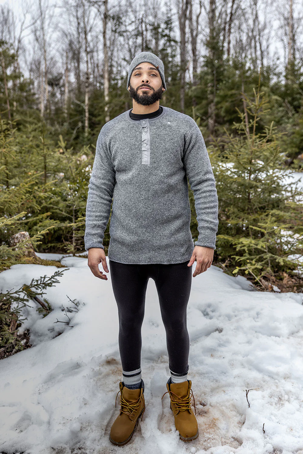 Heritage Heavy Weight Wool Henley - Image 8