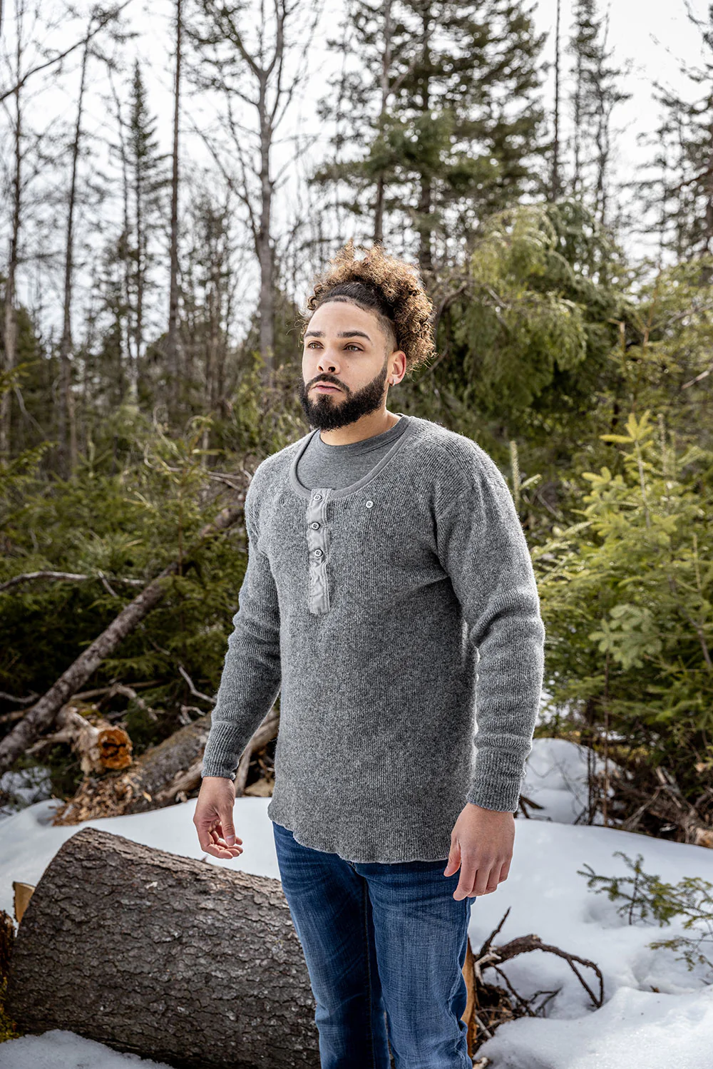 Heritage Heavy Weight Wool Henley - Image 9