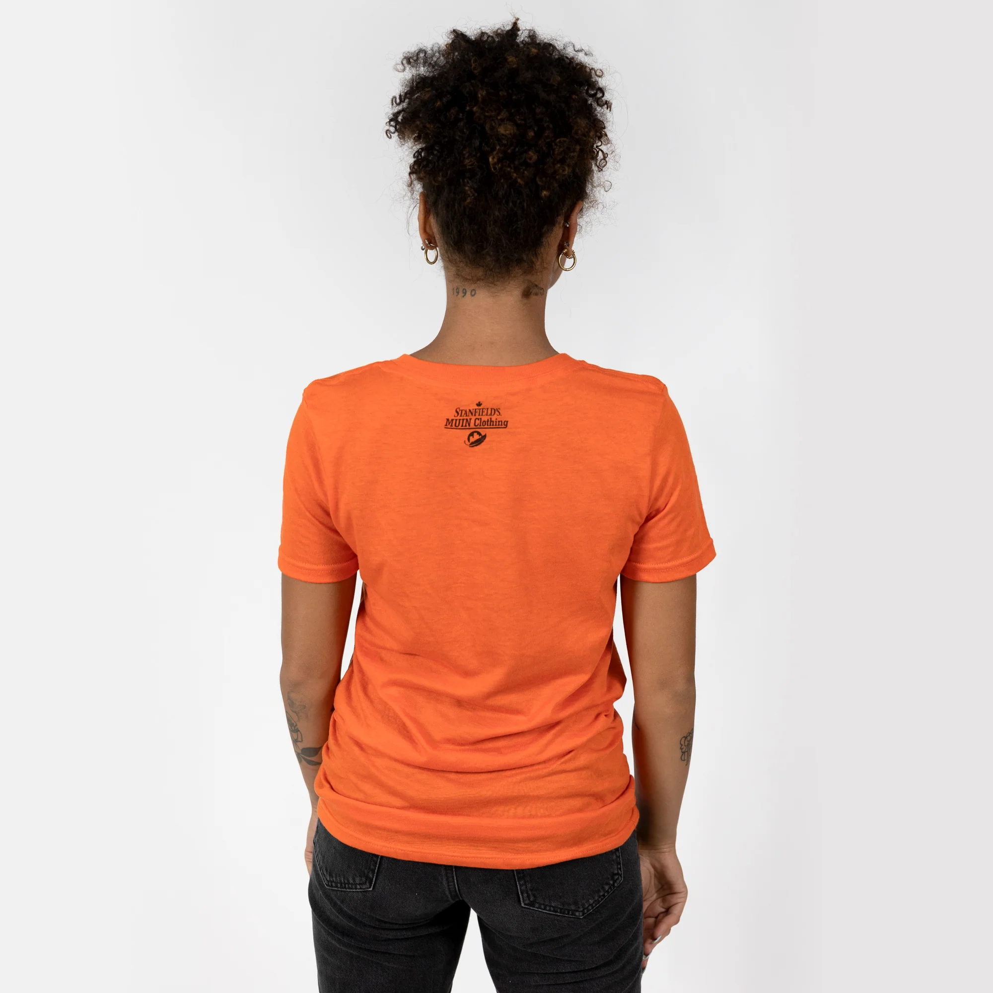 Muin X Stanfield's Adult Orange T-Shirt - NATIONAL DAY FOR TRUTH AND RECONCILIATION "OWL" - Image 5