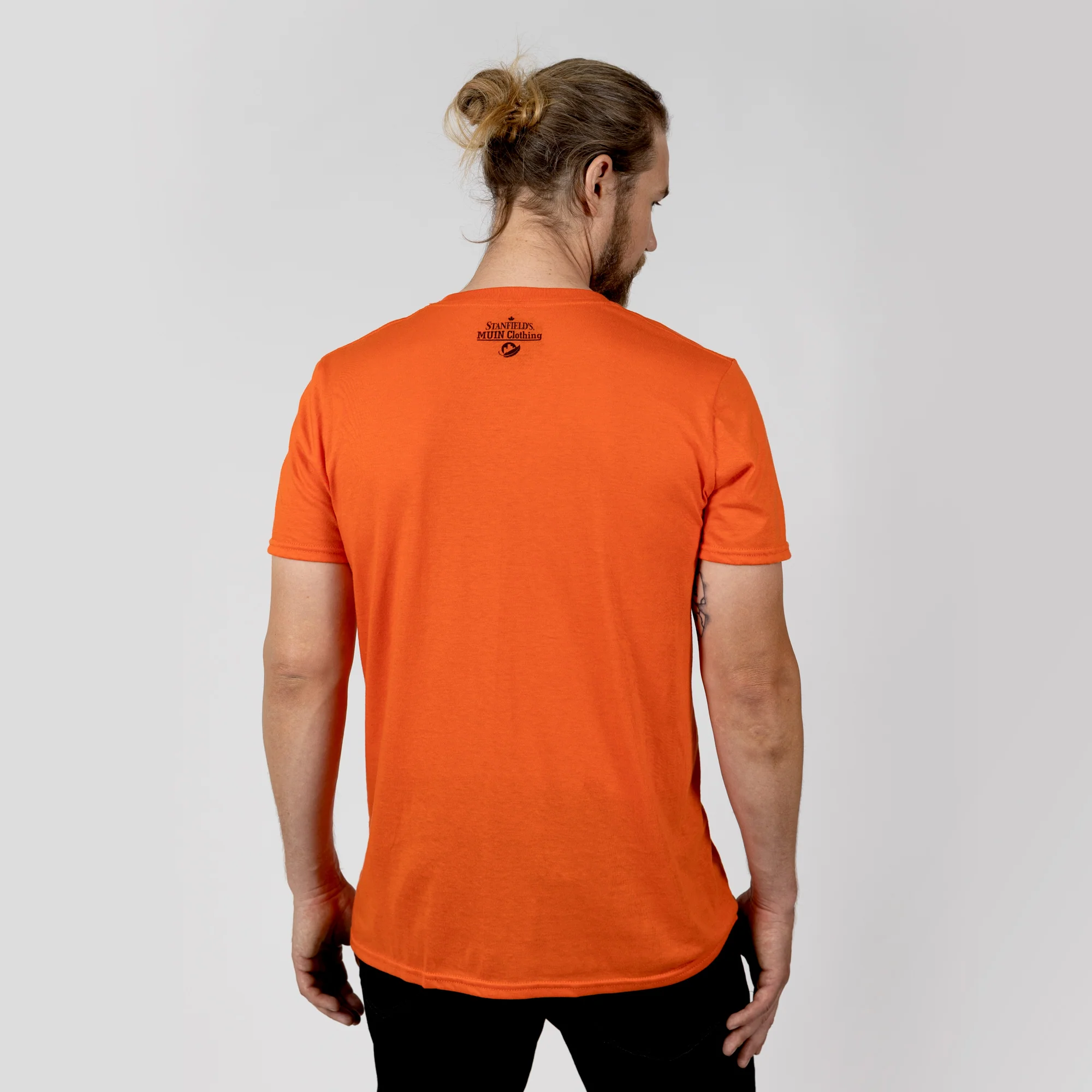 Muin X Stanfield's Adult Orange T-Shirt - NATIONAL DAY FOR TRUTH AND RECONCILIATION "QUILL" - Image 5