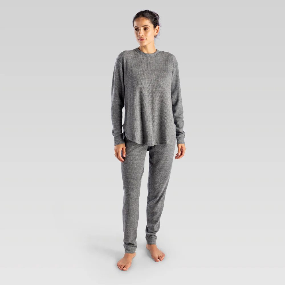 Women's 2 Piece Waffle Lounge Set (Limited Edition) - Image 4