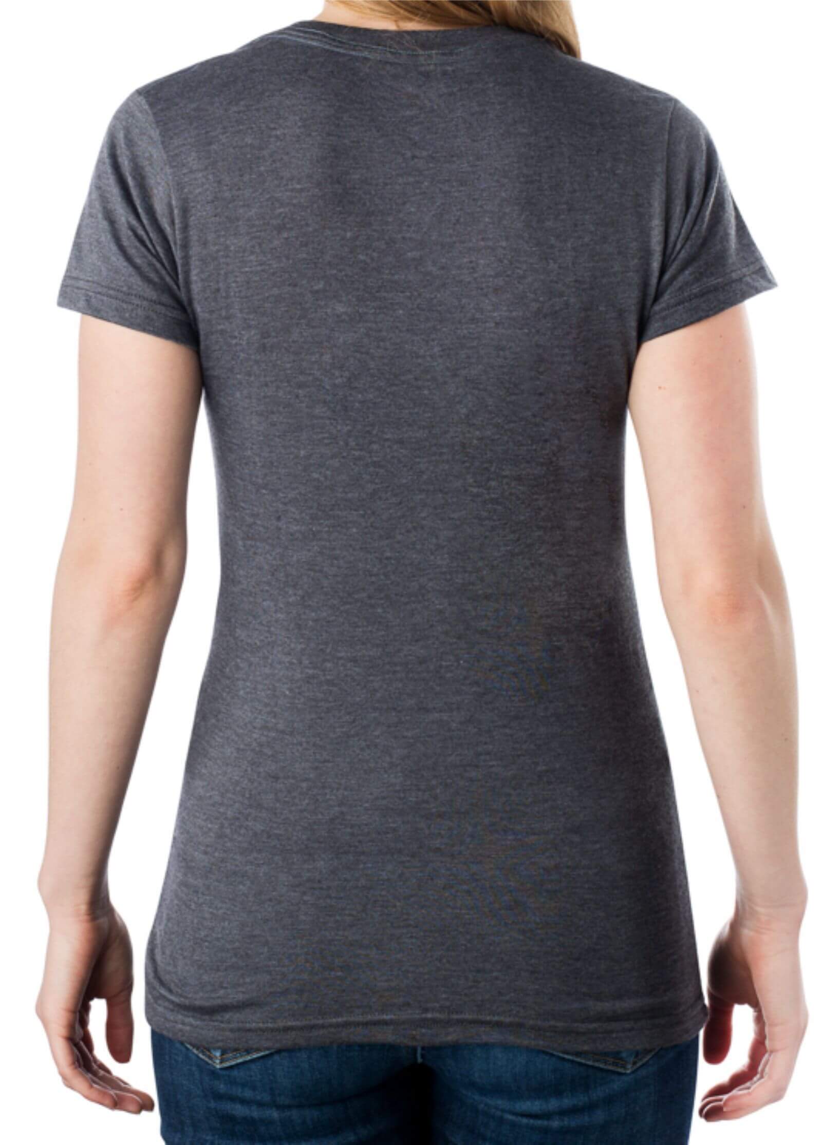 Women's Basic Short Sleeve V-Neck T-Shirt - Image 7