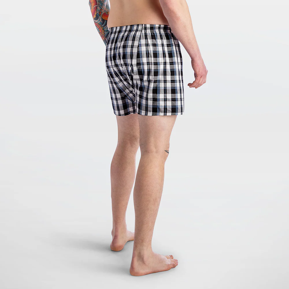 Cotton Woven Plaid Boxer Short - Image 4