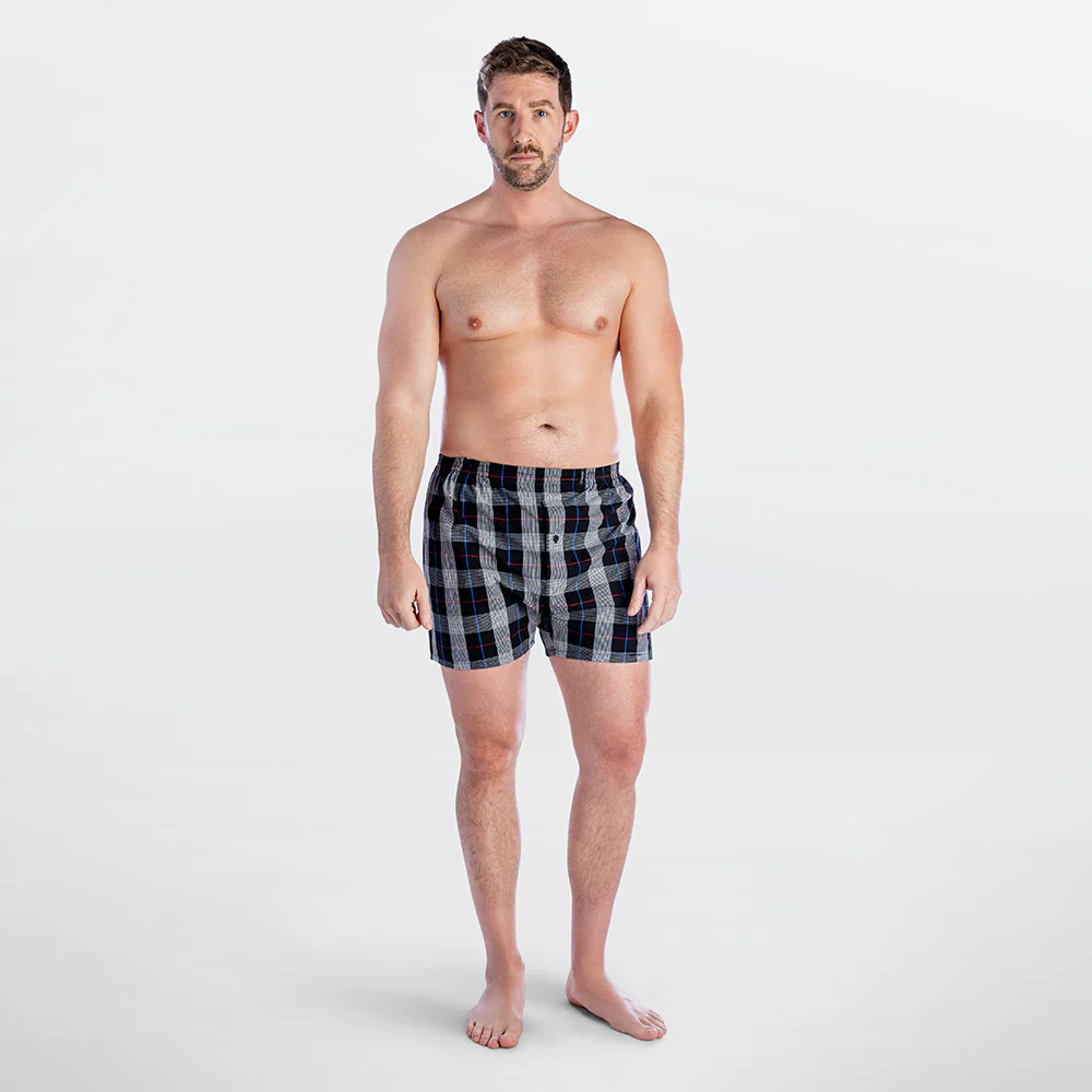 Cotton Woven Plaid Boxer Short - Image 6